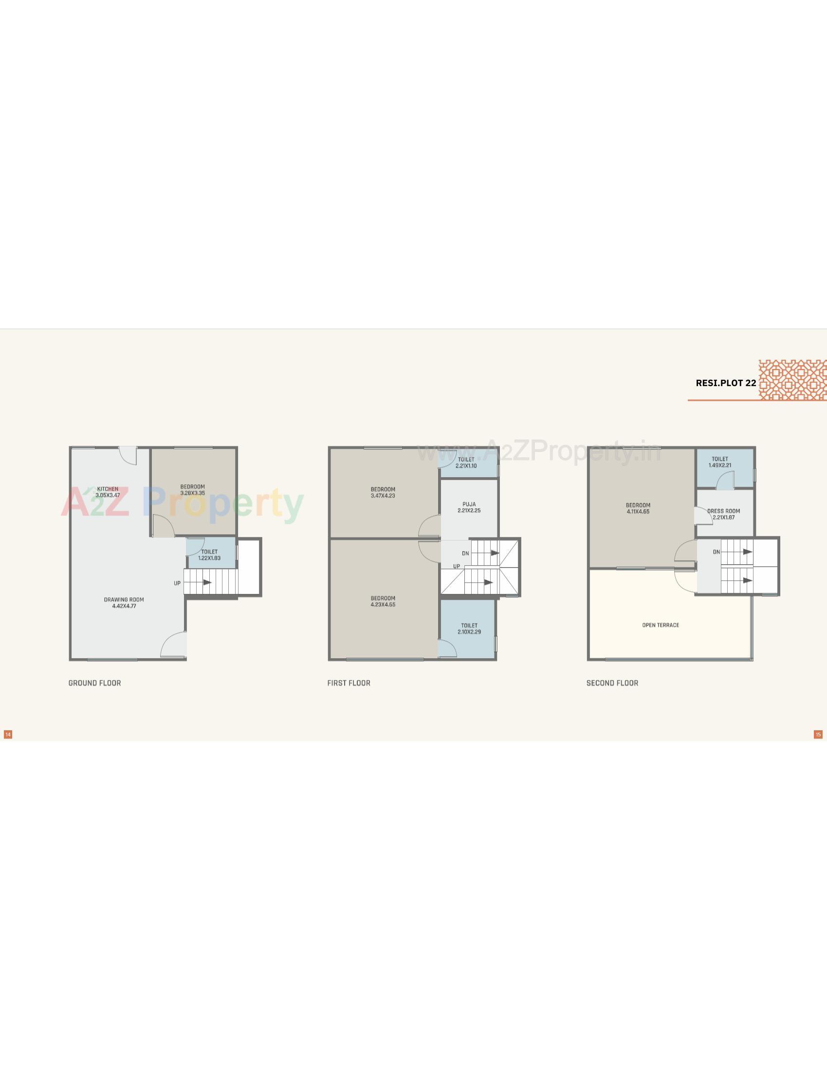 Layout of real estate project Orchid Villa located at Ankhol, Vadodara, Gujarat