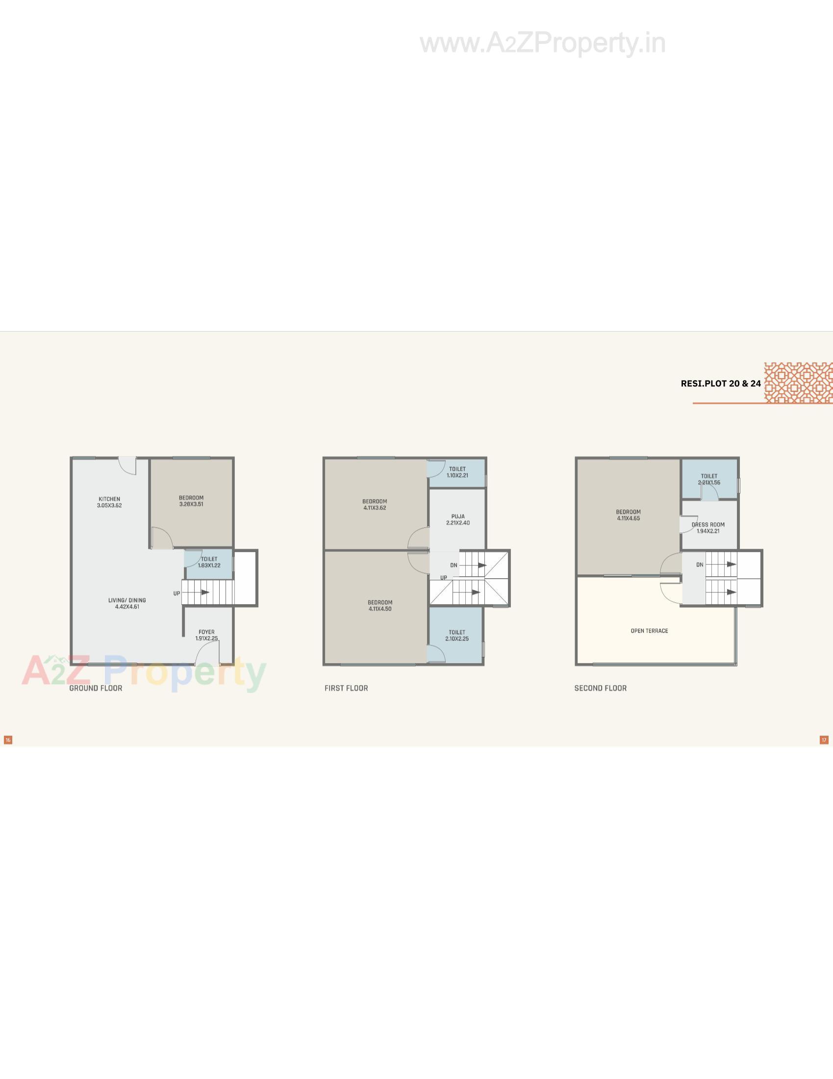 Layout of real estate project Orchid Villa located at Ankhol, Vadodara, Gujarat