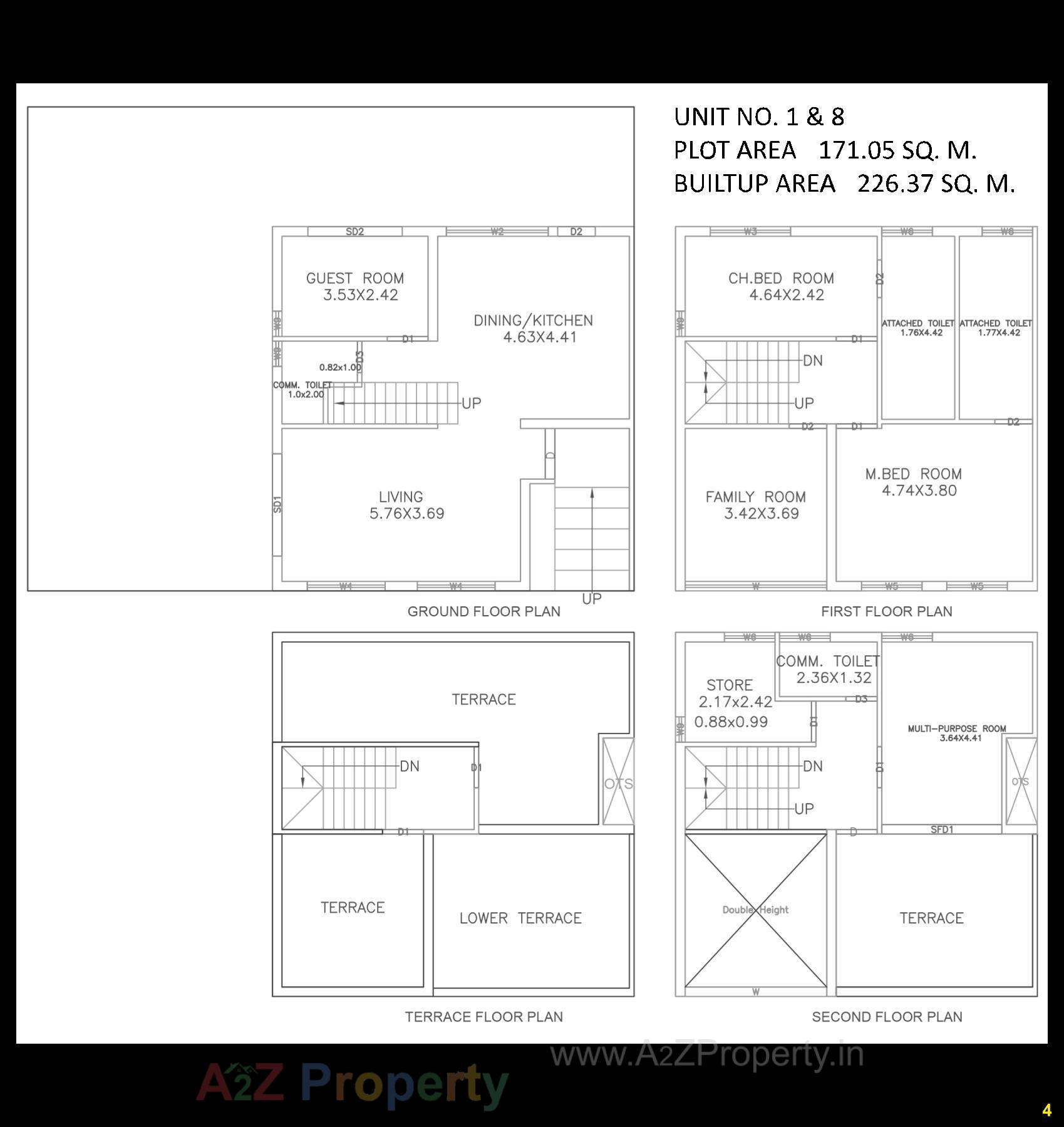Layout of real estate project Padmabhavam Villa located at Bil, Vadodara, Gujarat