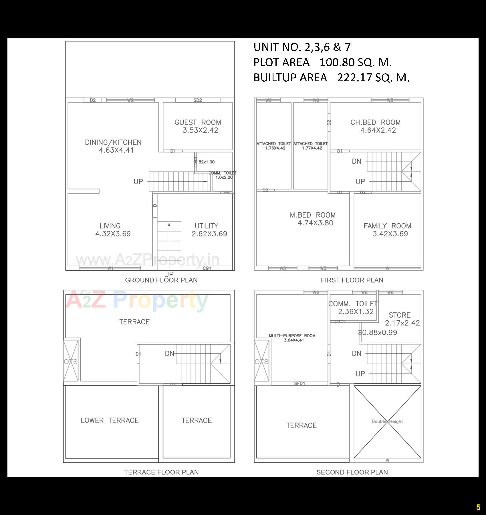 Layout of real estate project Padmabhavam Villa located at Bil, Vadodara, Gujarat