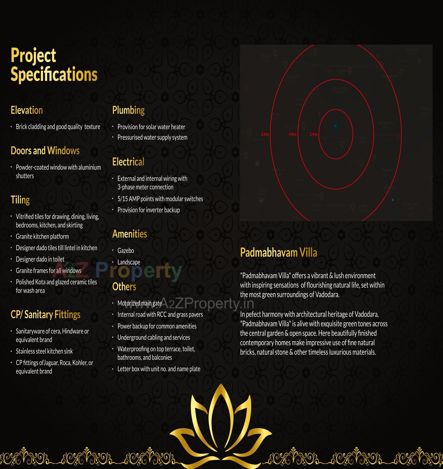  of real estate project Padmabhavam Villa located at Bil, Vadodara, Gujarat