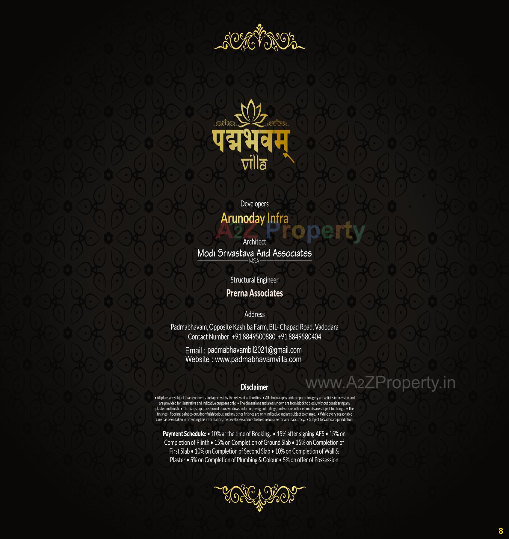  of real estate project Padmabhavam Villa located at Bil, Vadodara, Gujarat