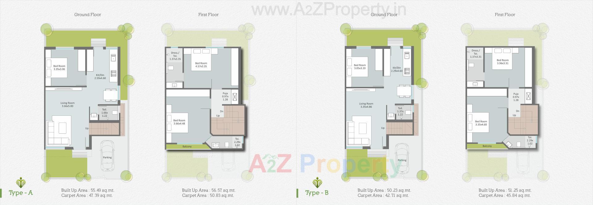 Layout of real estate project Palm Exotica located at Shripor-timbli, Vadodara, Gujarat