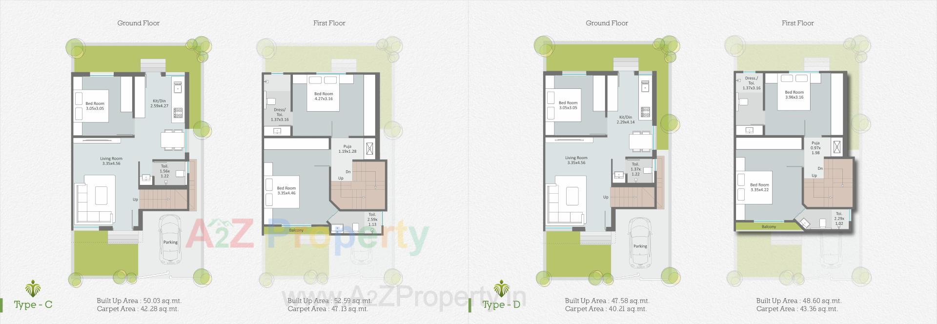Layout of real estate project Palm Exotica located at Shripor-timbli, Vadodara, Gujarat