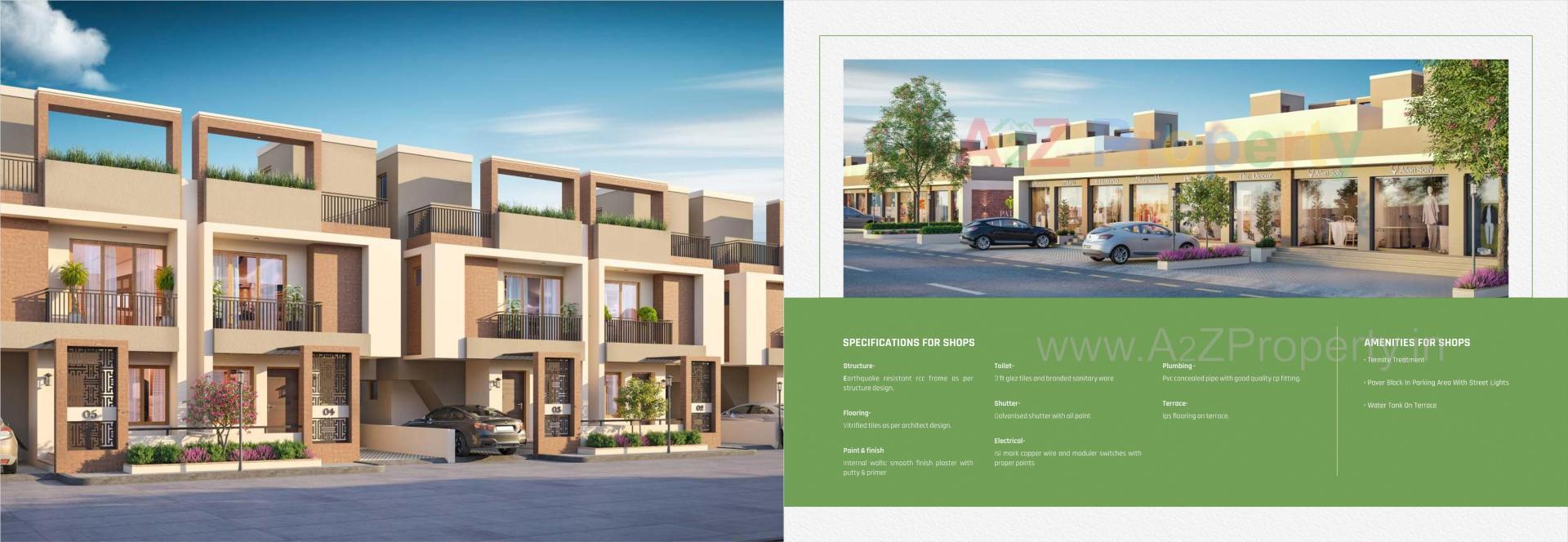 3D Elevation of real estate project Palm Exotica located at Shripor-timbli, Vadodara, Gujarat