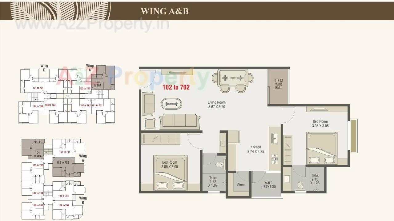 Layout of real estate project Palm Paradise located at Vadodara, Vadodara, Gujarat