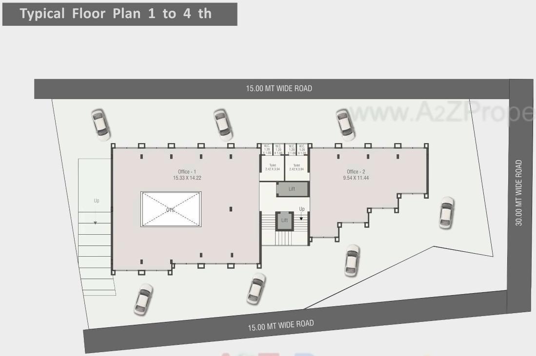 Layout of real estate project Palmhub located at Chhani, Vadodara, Gujarat