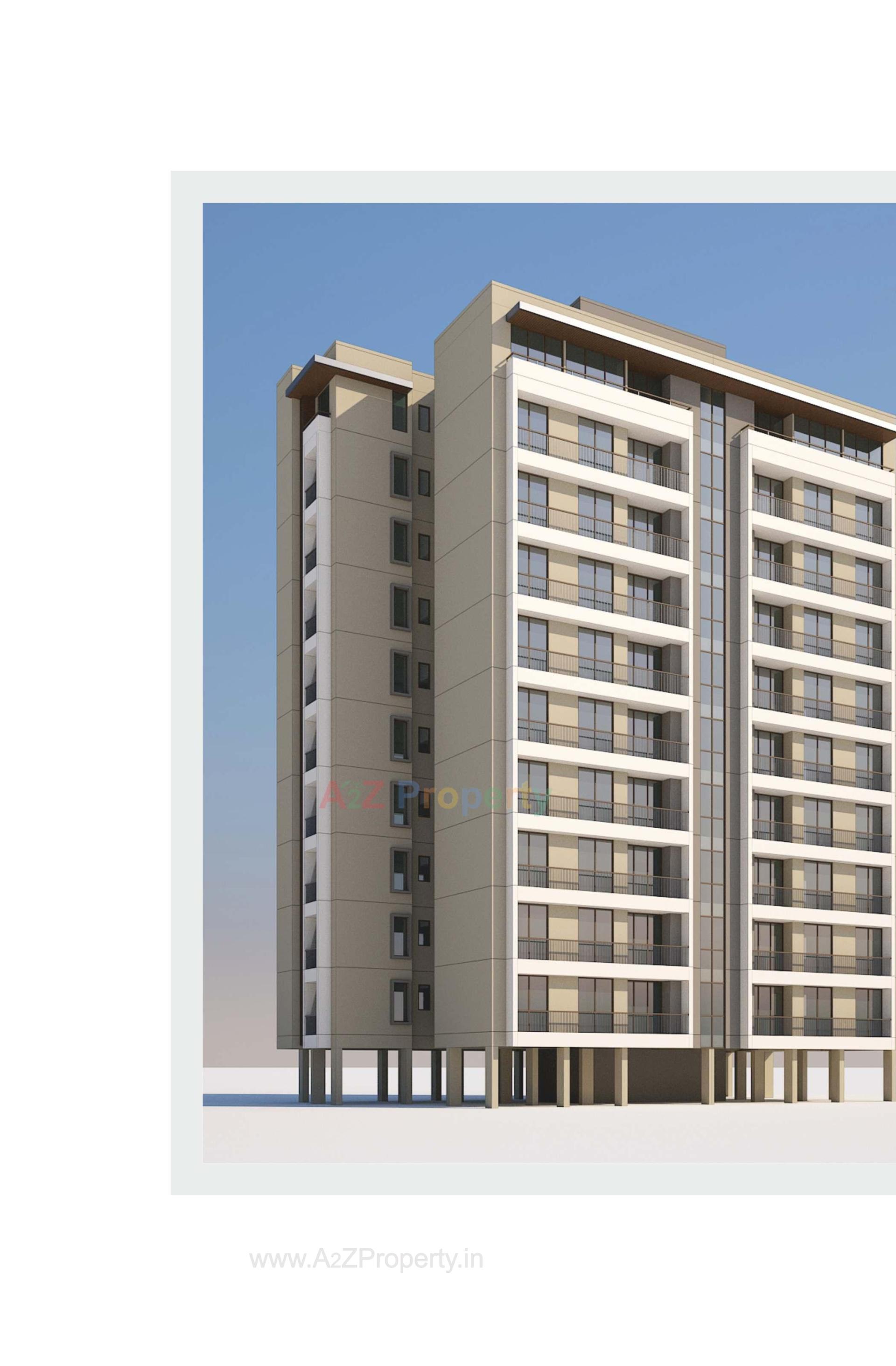 3D Elevation of real estate project Pancham Aristo located at Sama, Vadodara, Gujarat