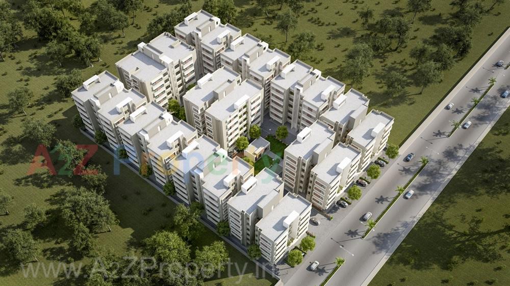 3D Elevation of real estate project Pancham Blossom located at Sayajipura, Vadodara, Gujarat