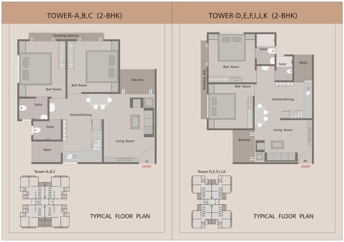 Layout of real estate project Pancham Blossom located at Sayajipura, Vadodara, Gujarat