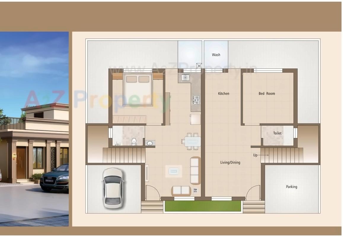 Layout of real estate project Pancham Green located at Dasharath, Vadodara, Gujarat