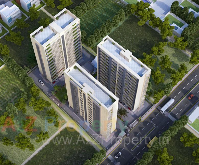 3D Elevation of real estate project Pancham Imperia located at Sama, Vadodara, Gujarat