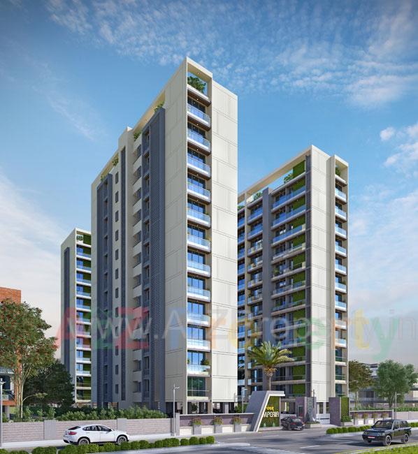 3D Elevation of real estate project Pancham Imperia located at Sama, Vadodara, Gujarat