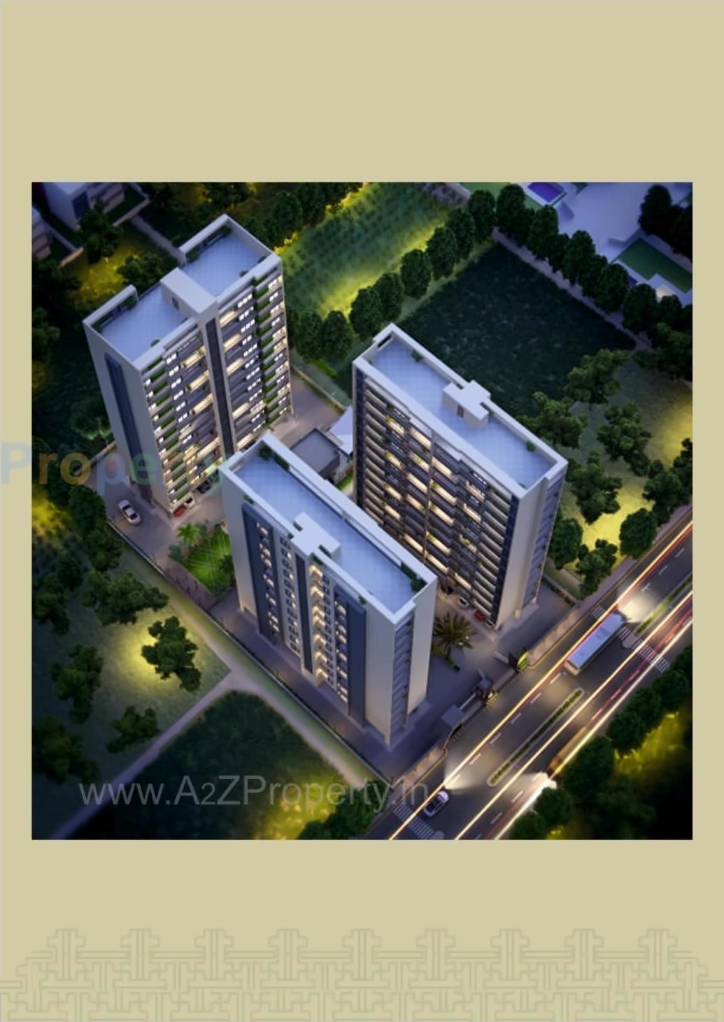 3D Elevation of real estate project Pancham Imperia located at Sama, Vadodara, Gujarat