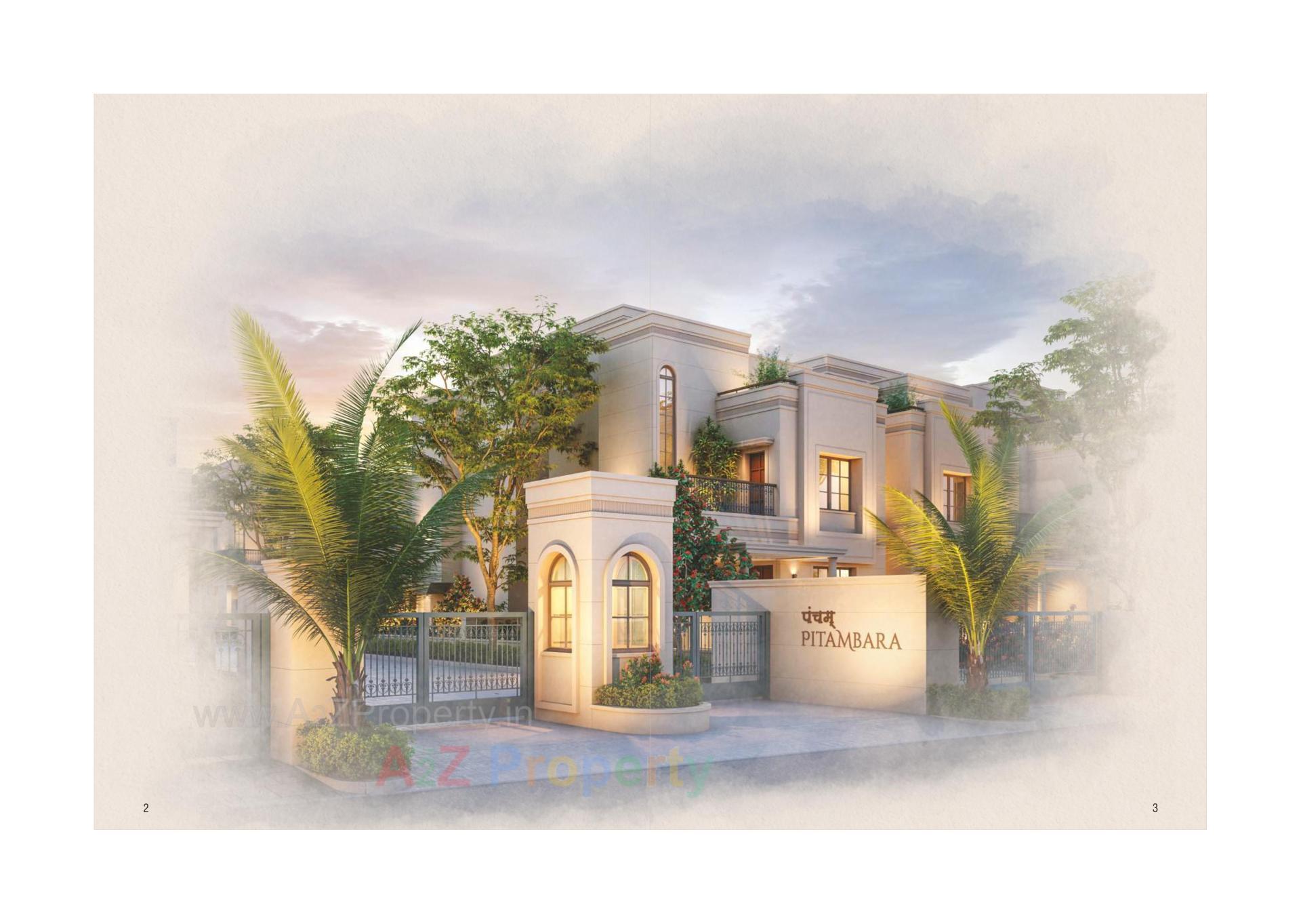 3D Elevation of real estate project Pancham Pitambara located at Chhani, Vadodara, Gujarat