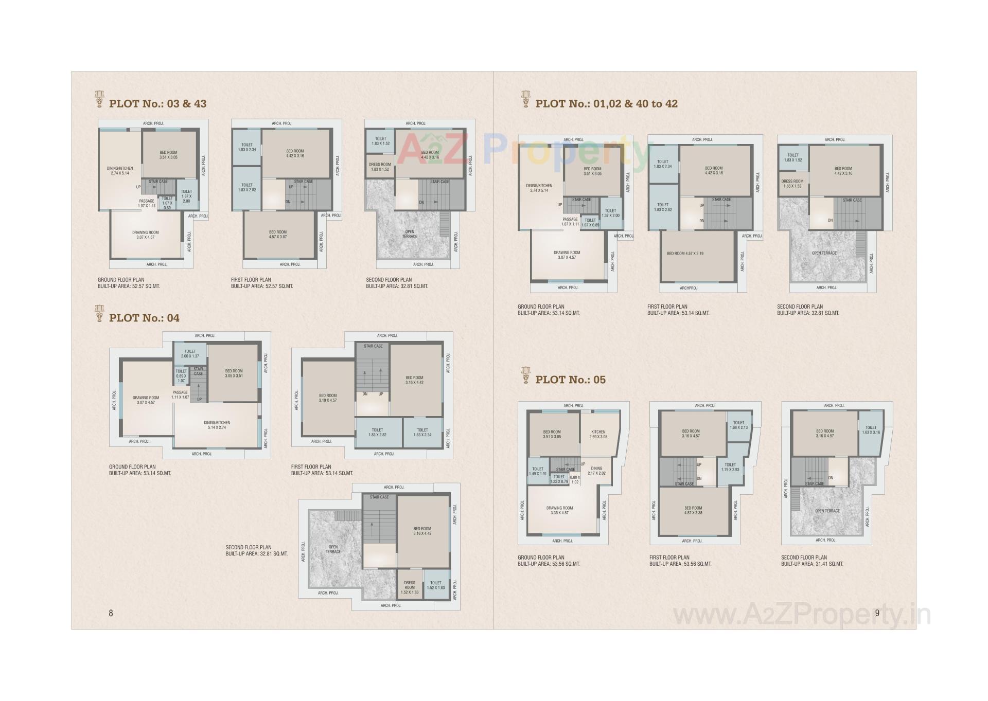 Layout of real estate project Pancham Pitambara located at Chhani, Vadodara, Gujarat