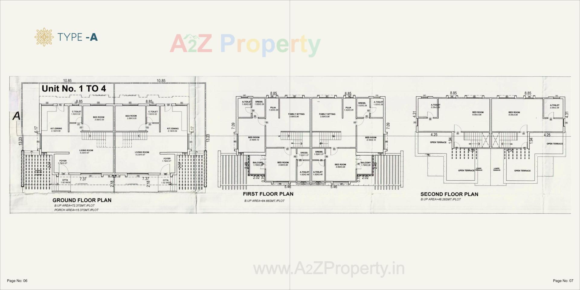 Layout of real estate project Paradise located at Bhayli, Vadodara, Gujarat