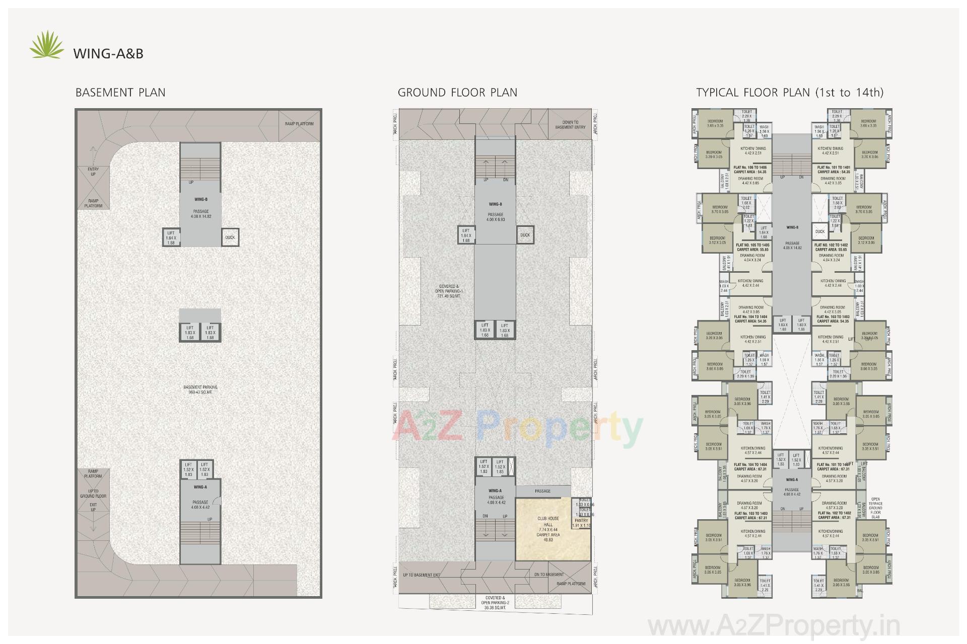 Layout of real estate project Paradise Palms located at Makarpura, Vadodara, Gujarat