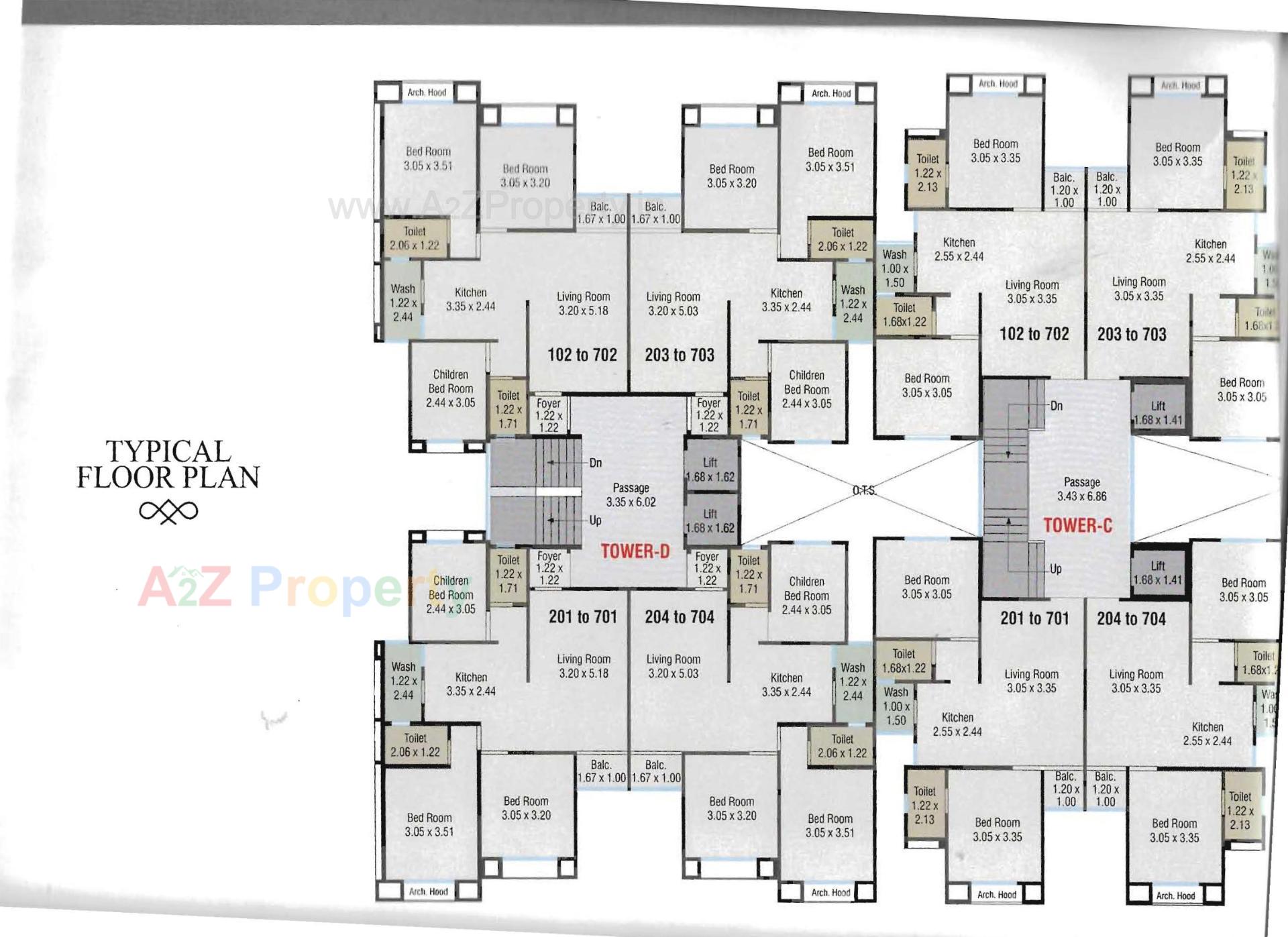 Layout of real estate project Param Aspire located at Bil, Vadodara, Gujarat