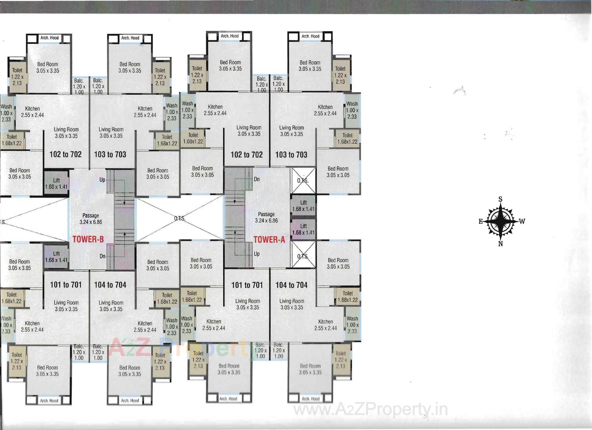 Layout of real estate project Param Aspire located at Bil, Vadodara, Gujarat