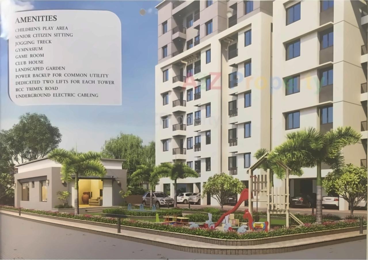 3D Elevation of real estate project Param Crest located at Bill, Vadodara, Gujarat