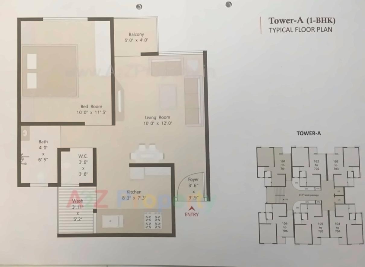 Layout of real estate project Param Crest located at Bill, Vadodara, Gujarat