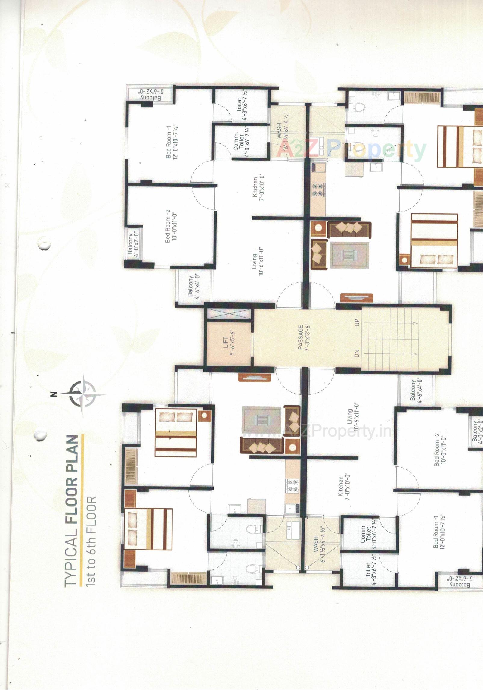 Layout of real estate project Param Residency located at Vadsar, Vadodara, Gujarat