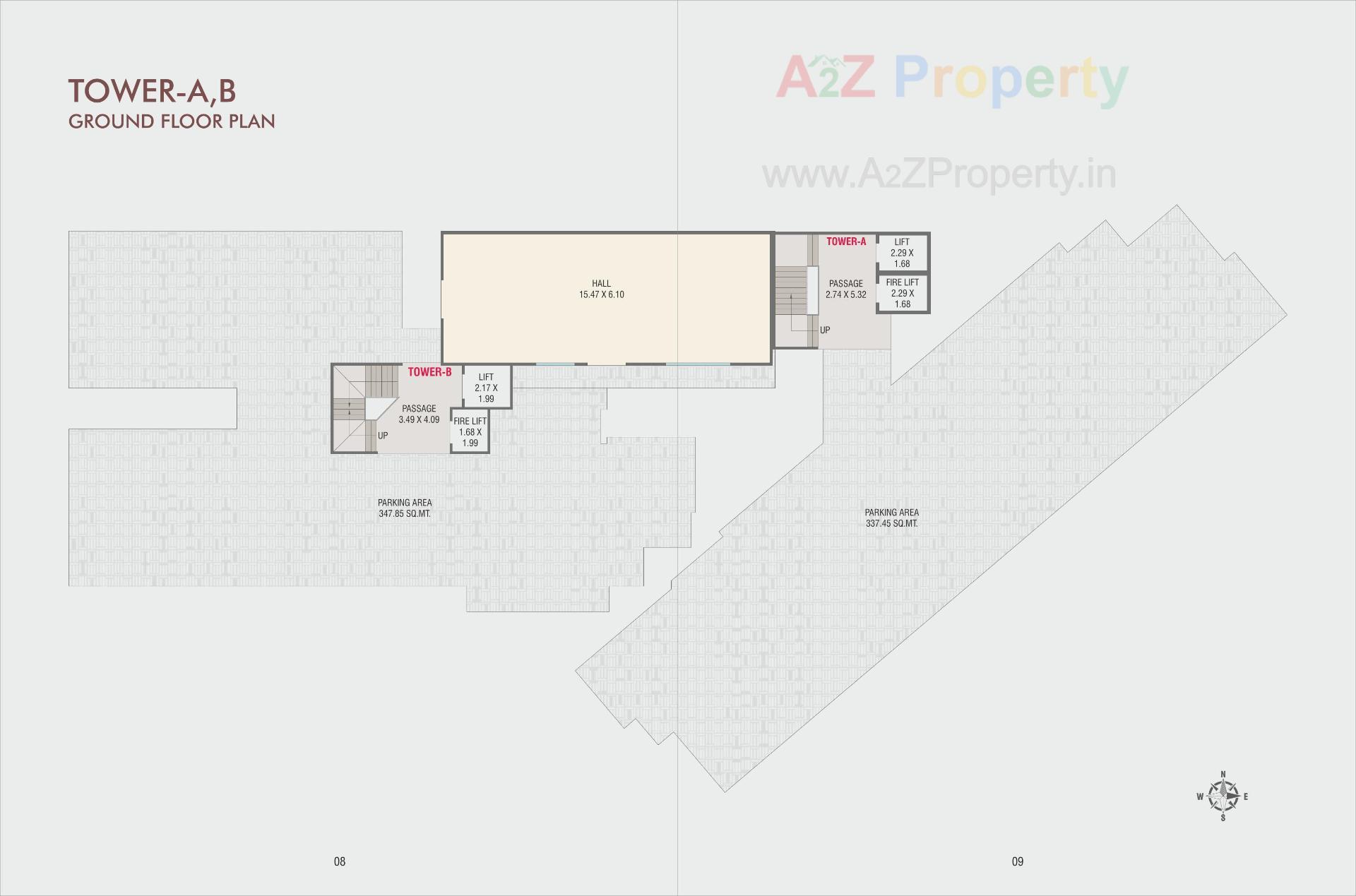Layout of real estate project Param Sapphire located at Harni, Vadodara, Gujarat