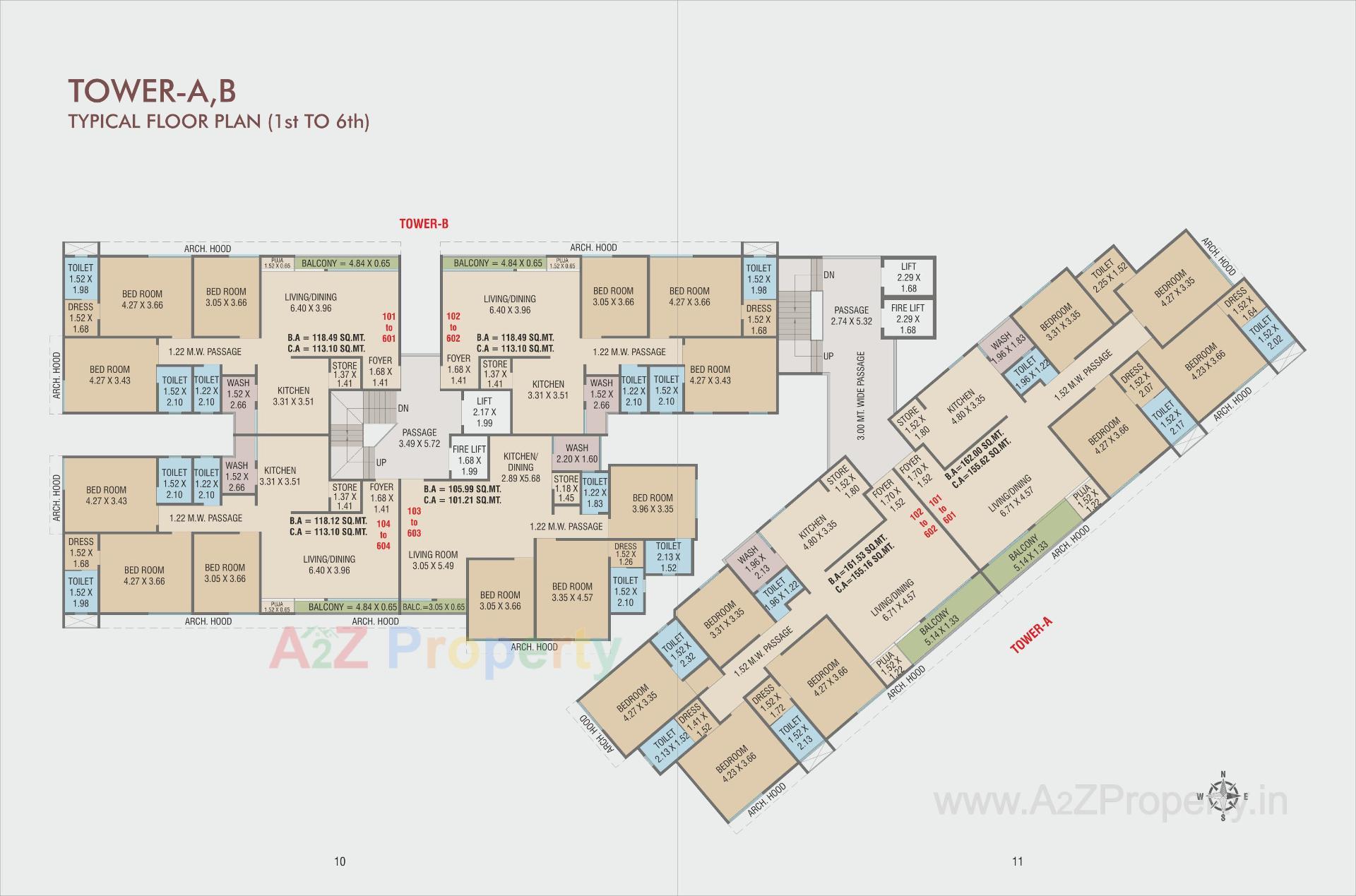 Layout of real estate project Param Sapphire located at Harni, Vadodara, Gujarat