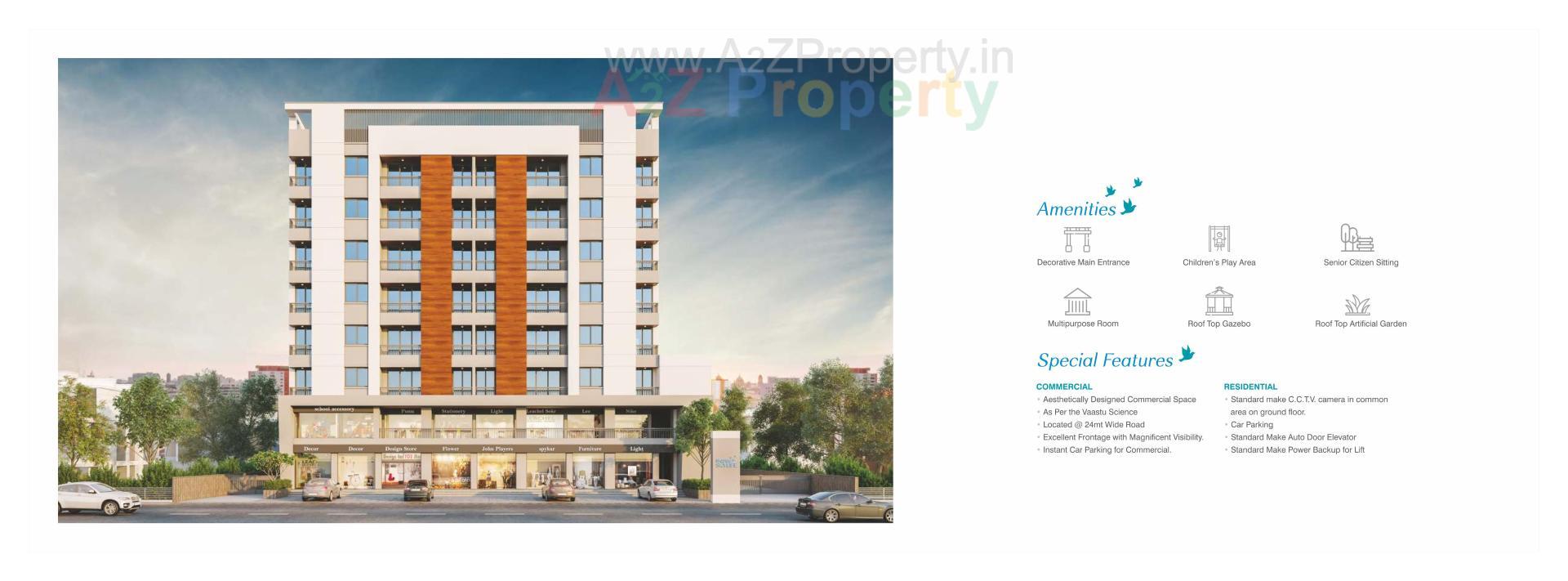 3D Elevation of real estate project Param Skylife located at Gotri, Vadodara, Gujarat