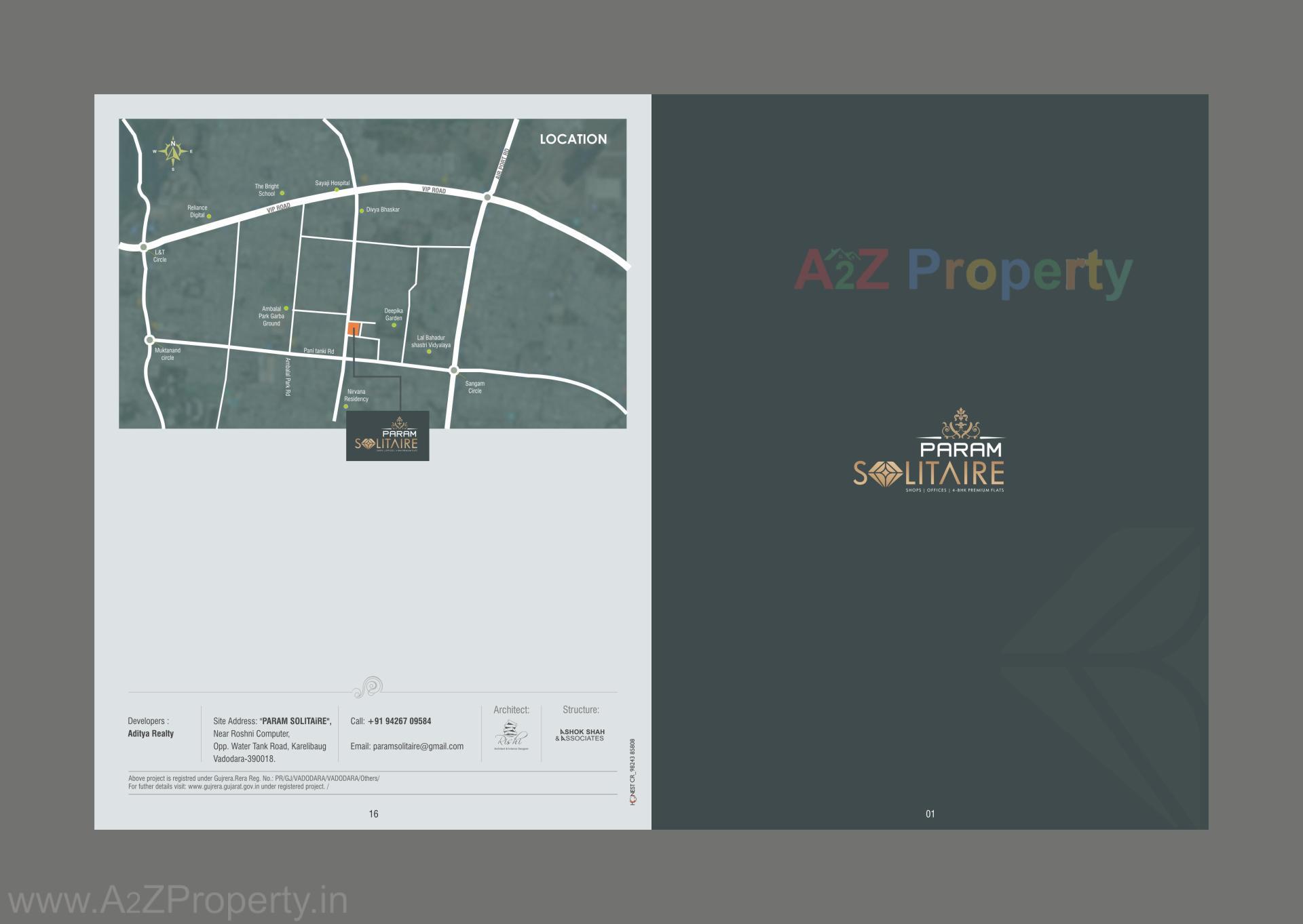  of real estate project Param Solitaire located at Nagarwada, Vadodara, Gujarat