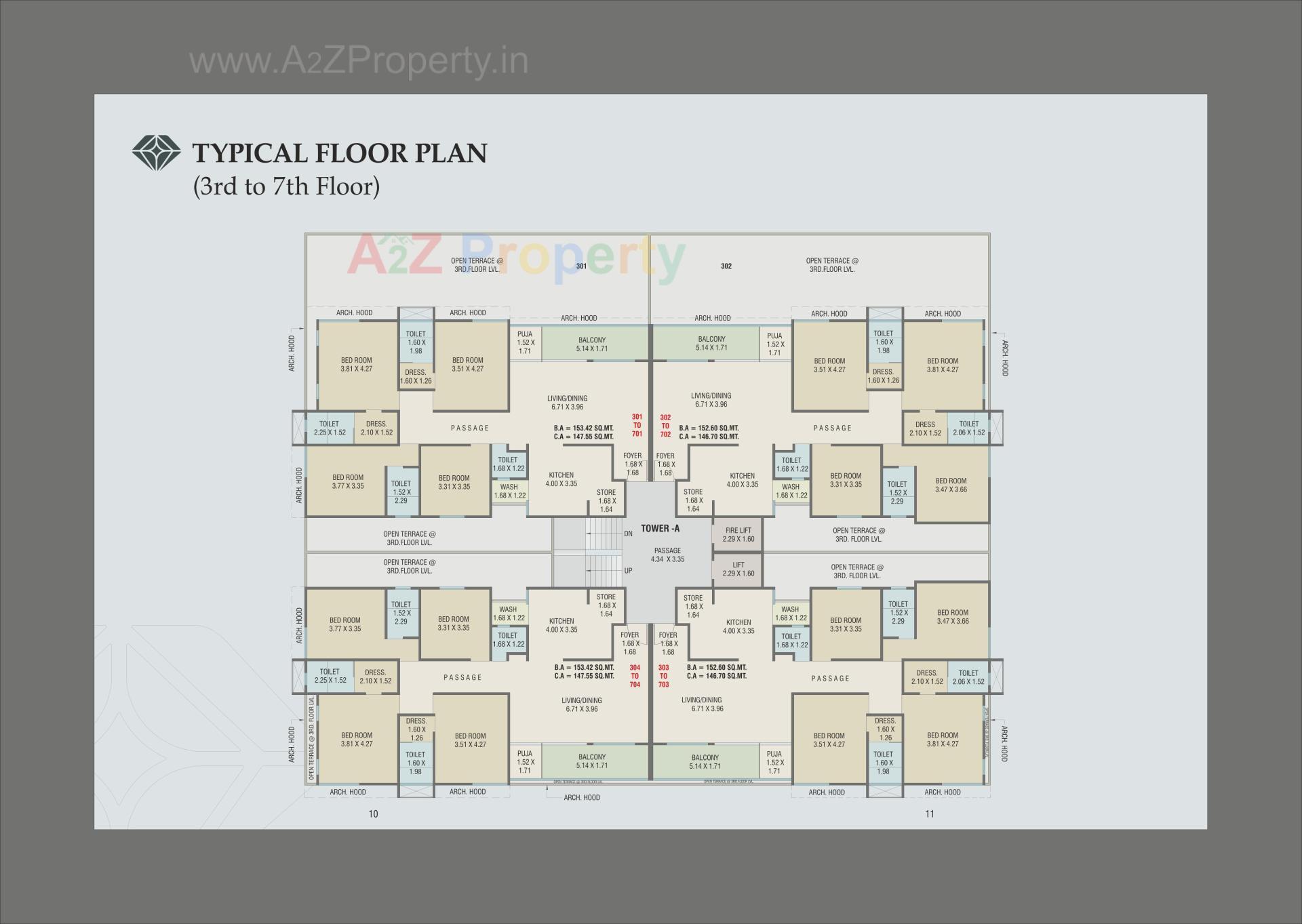 Layout of real estate project Param Solitaire located at Nagarwada, Vadodara, Gujarat