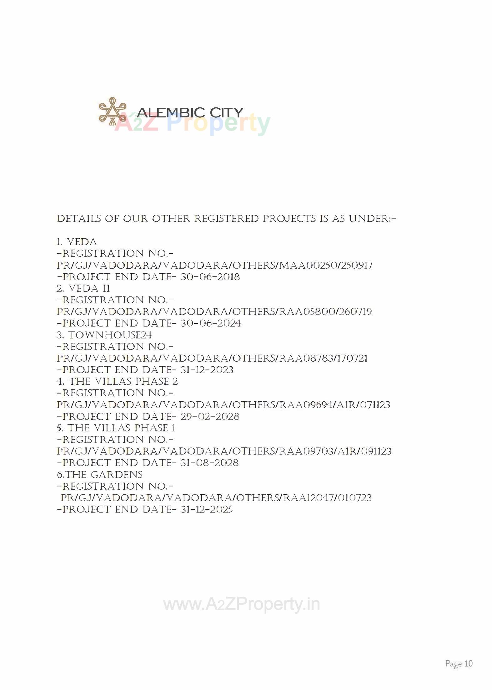  of real estate project Park Crescent located at Gorwa, Vadodara, Gujarat