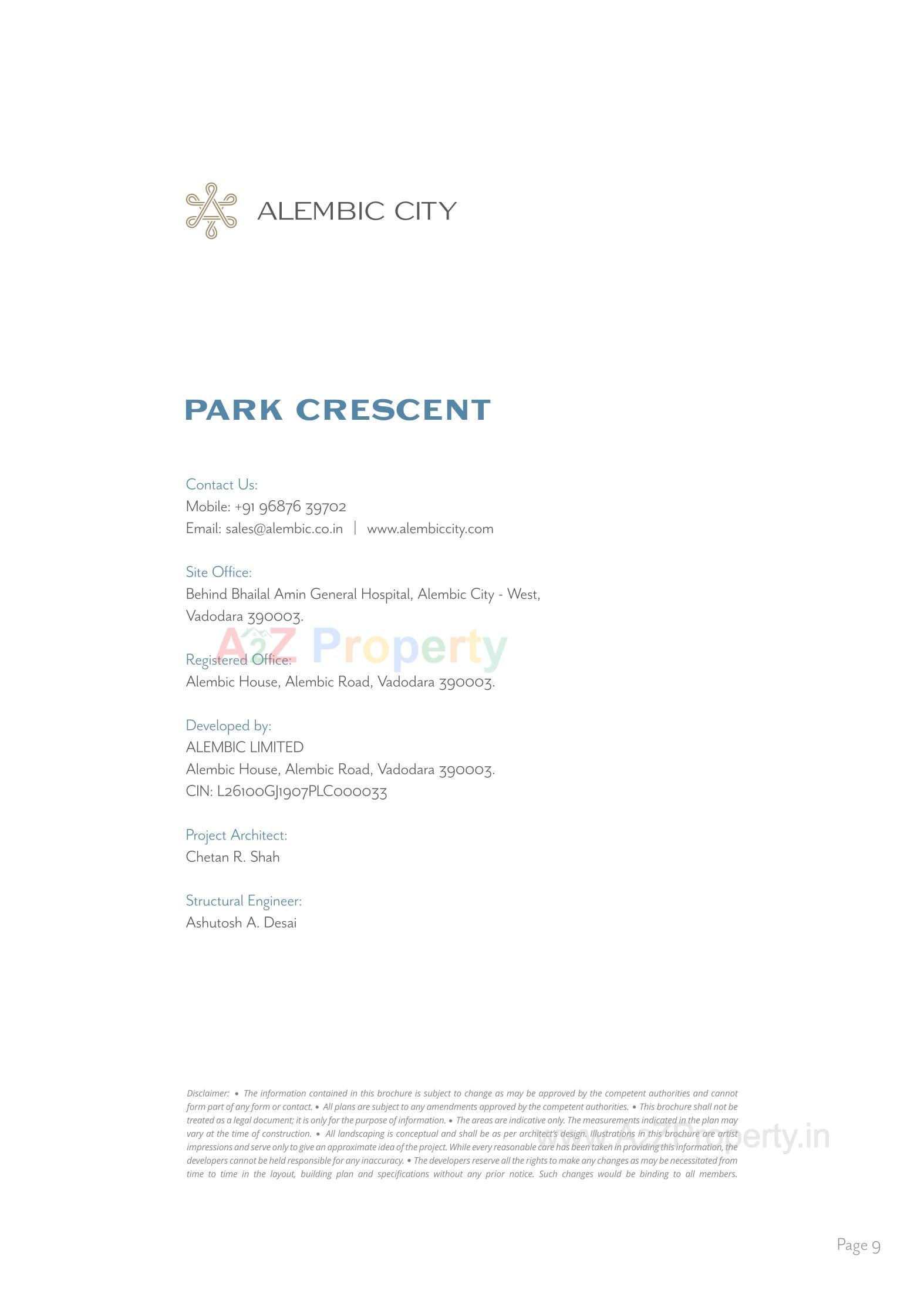  of real estate project Park Crescent located at Gorwa, Vadodara, Gujarat