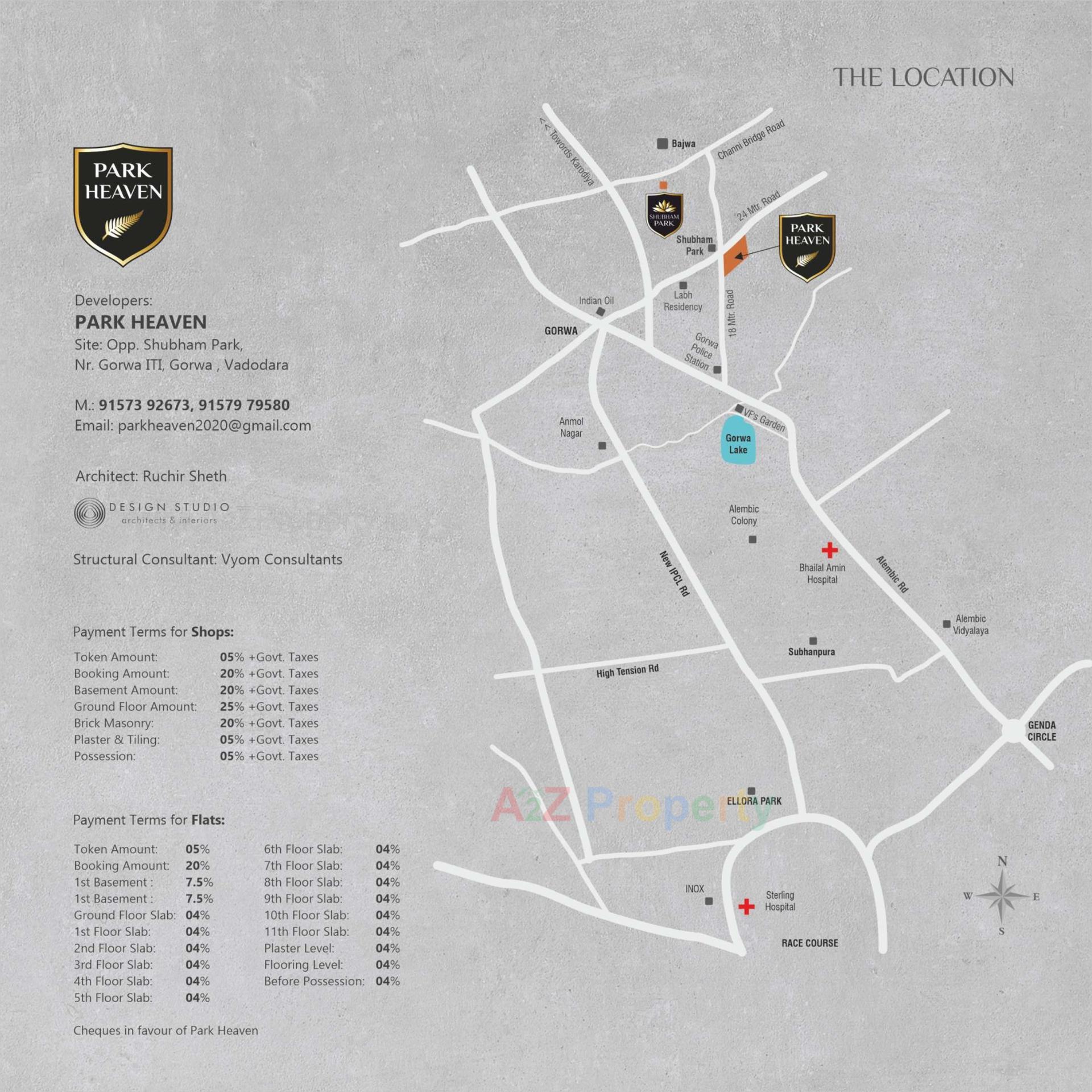  of real estate project Park Heaven located at Gorwa, Vadodara, Gujarat