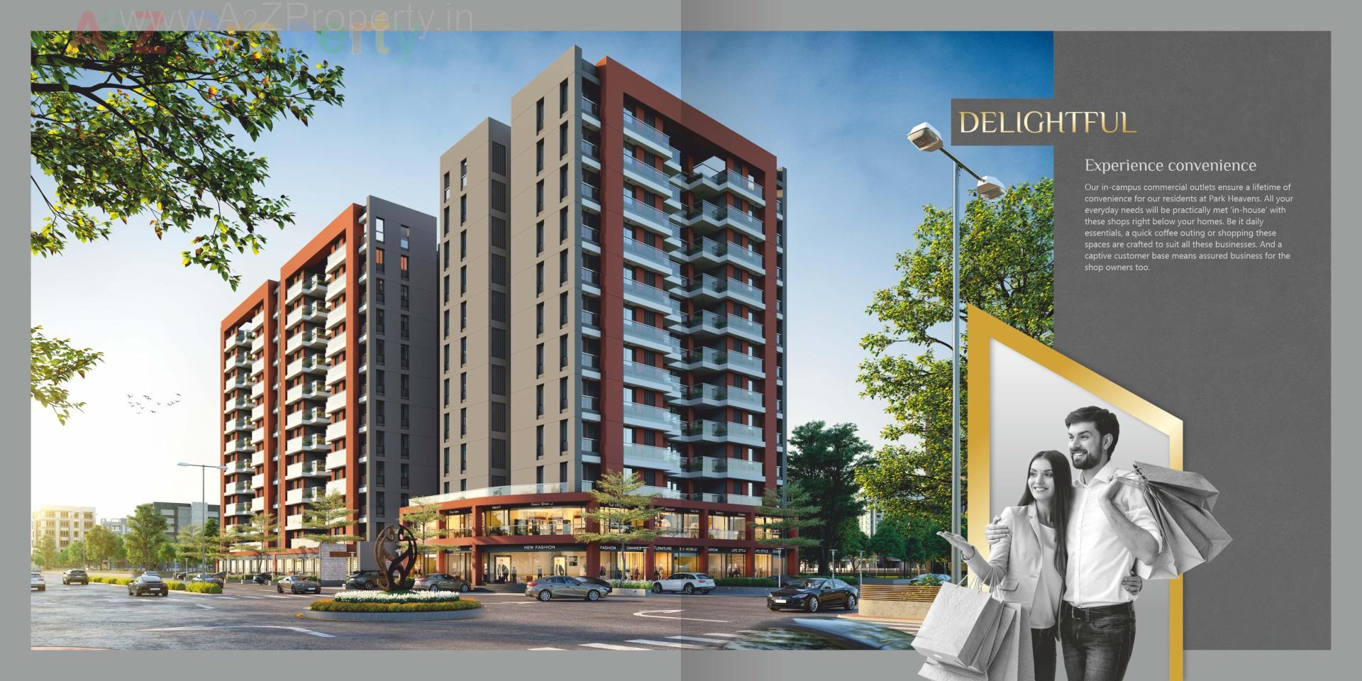 3D Elevation of real estate project Park Heaven located at Gorwa, Vadodara, Gujarat