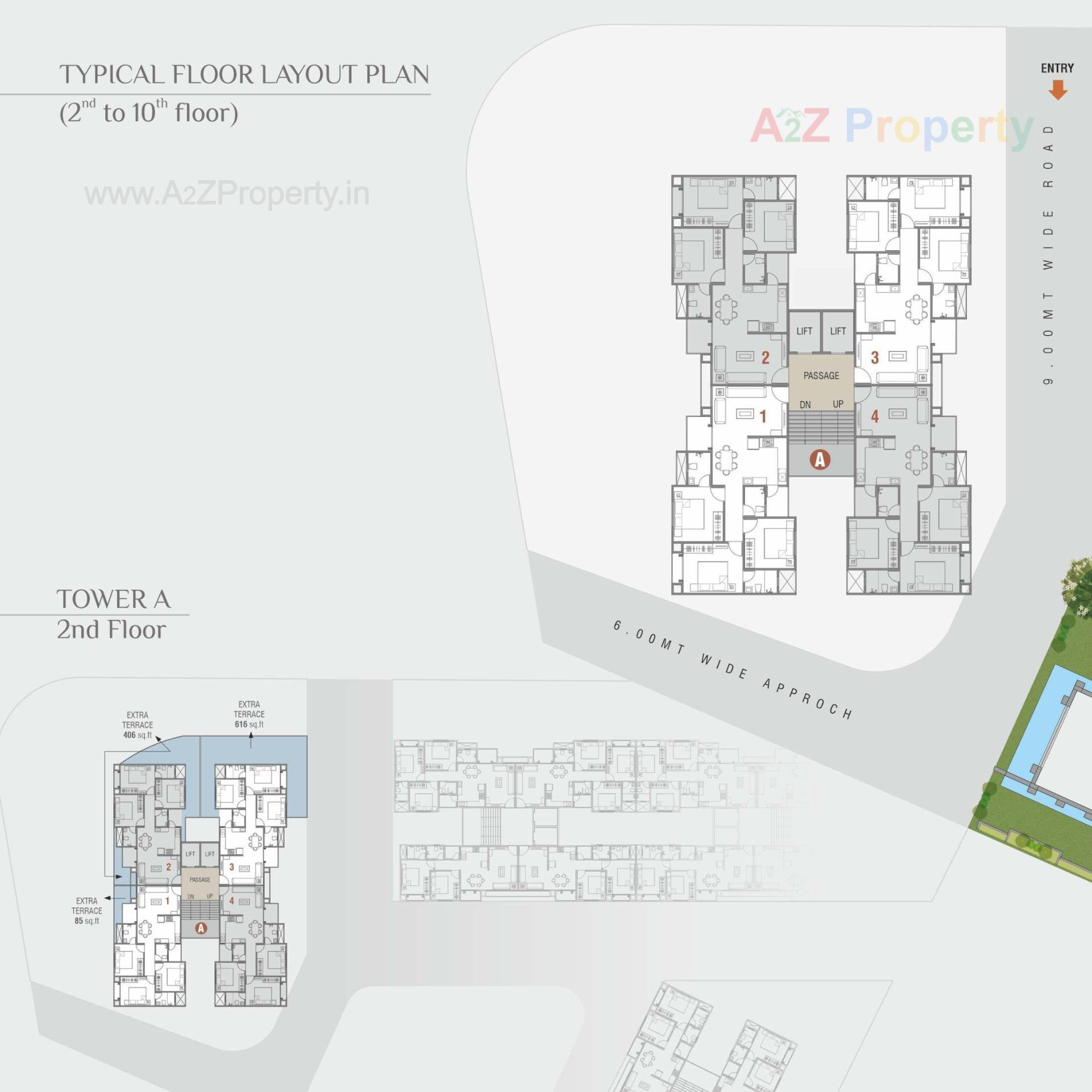 Layout of real estate project Park Heaven located at Gorwa, Vadodara, Gujarat