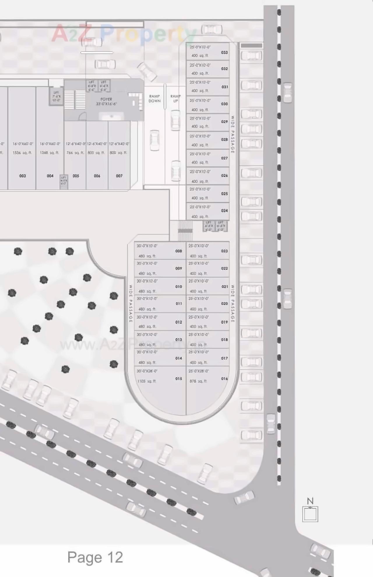 Layout of real estate project Park Paradise located at Vadsar, Vadodara, Gujarat