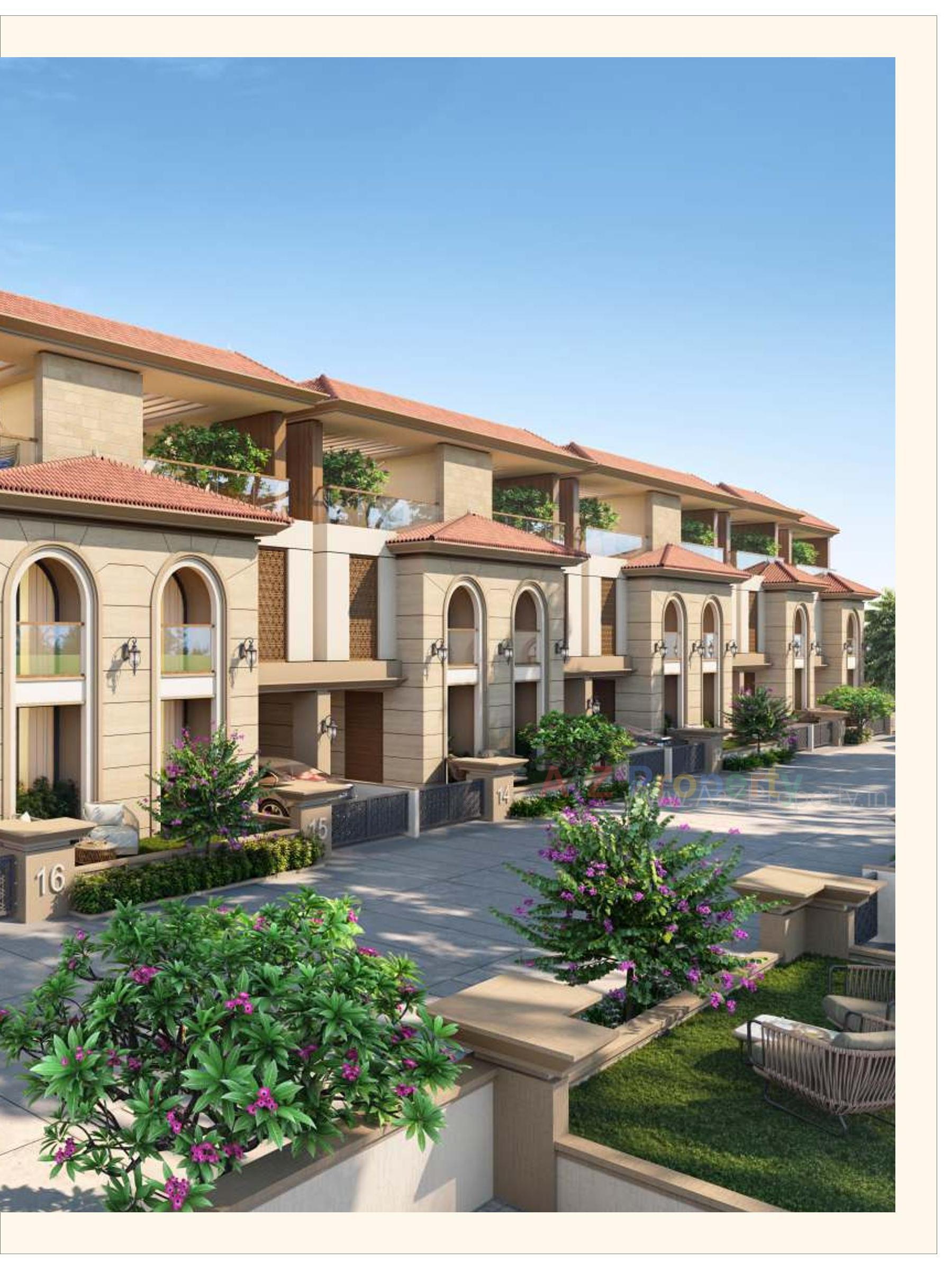 3D Elevation of real estate project Park Royal located at Bil, Vadodara, Gujarat