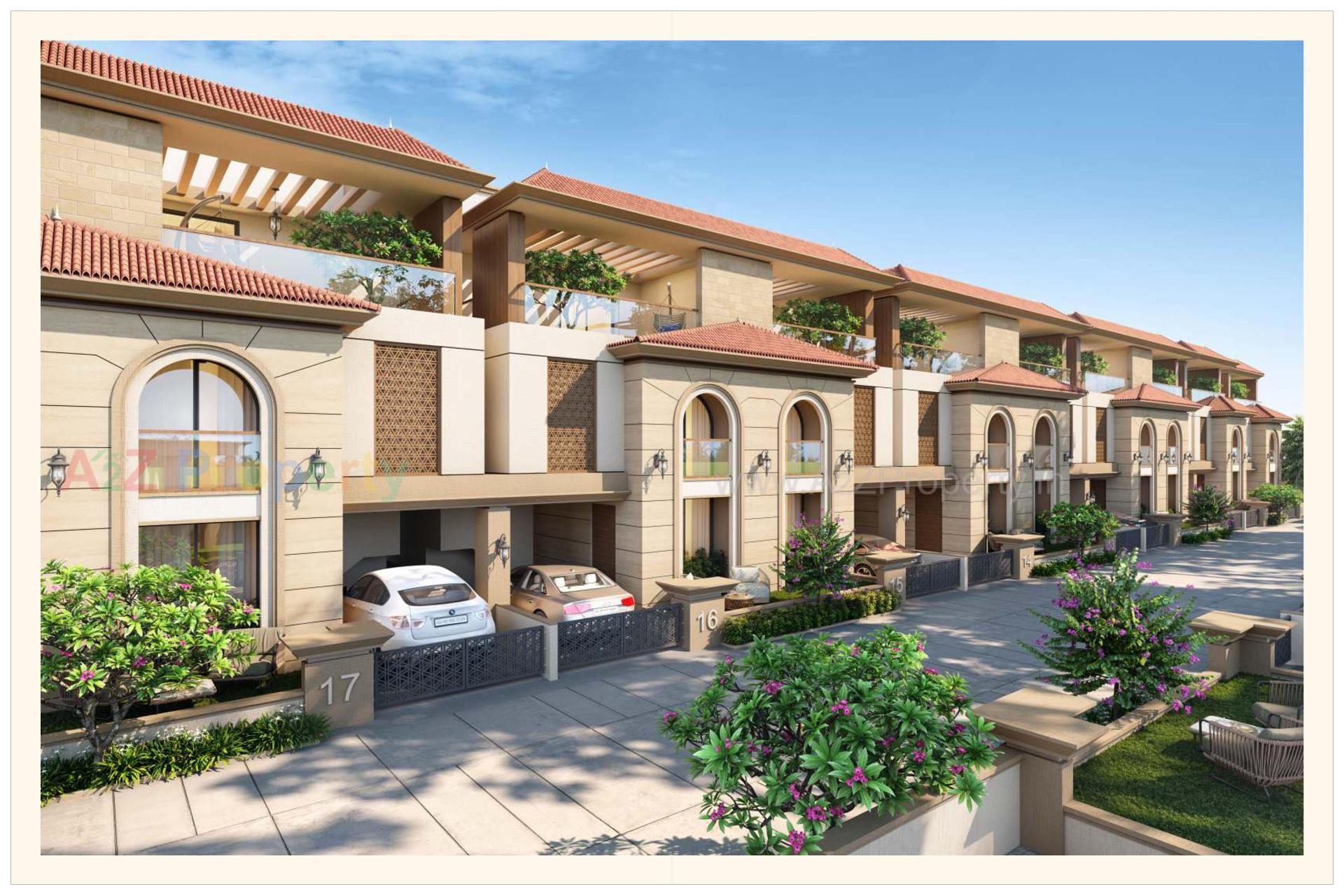 3D Elevation of real estate project Park Royal located at Bil, Vadodara, Gujarat
