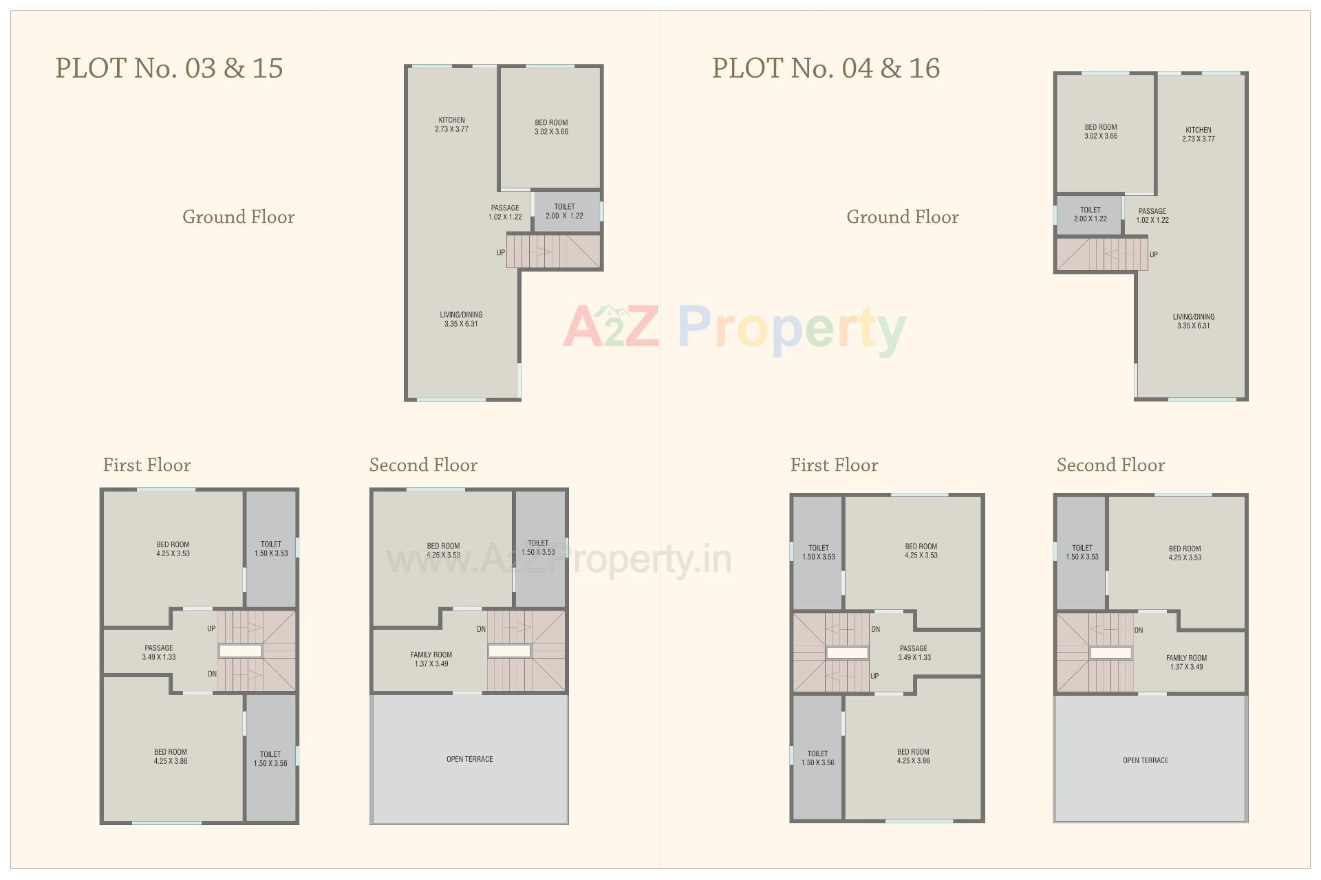Layout of real estate project Park Royal located at Bil, Vadodara, Gujarat