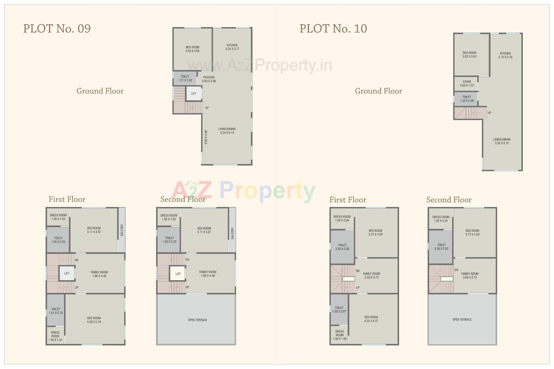 Layout of real estate project Park Royal located at Bil, Vadodara, Gujarat