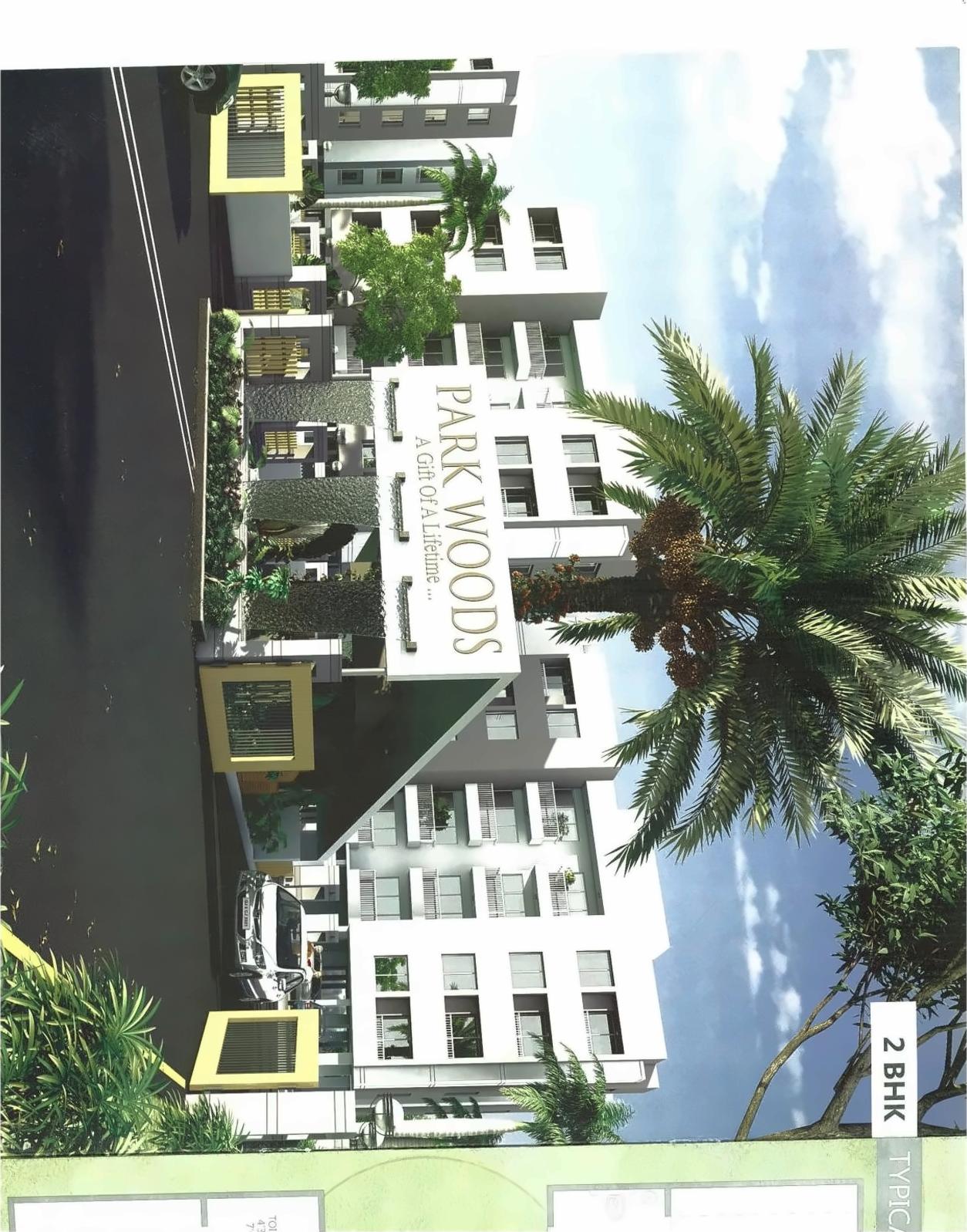 3D Elevation of real estate project Park Woods located at Gorva, Vadodara, Gujarat