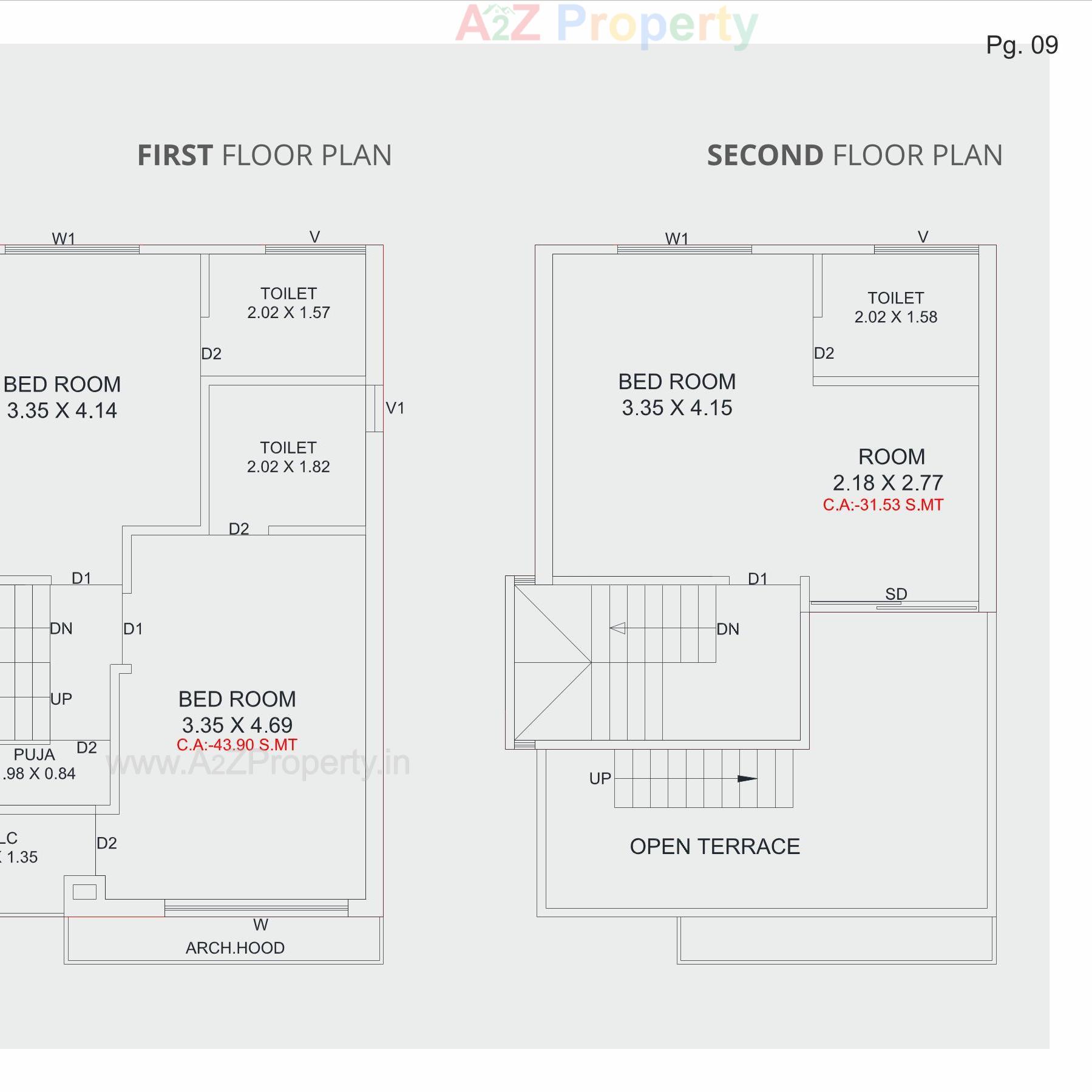 Layout of real estate project Parkfields located at Tarsali, Vadodara, Gujarat