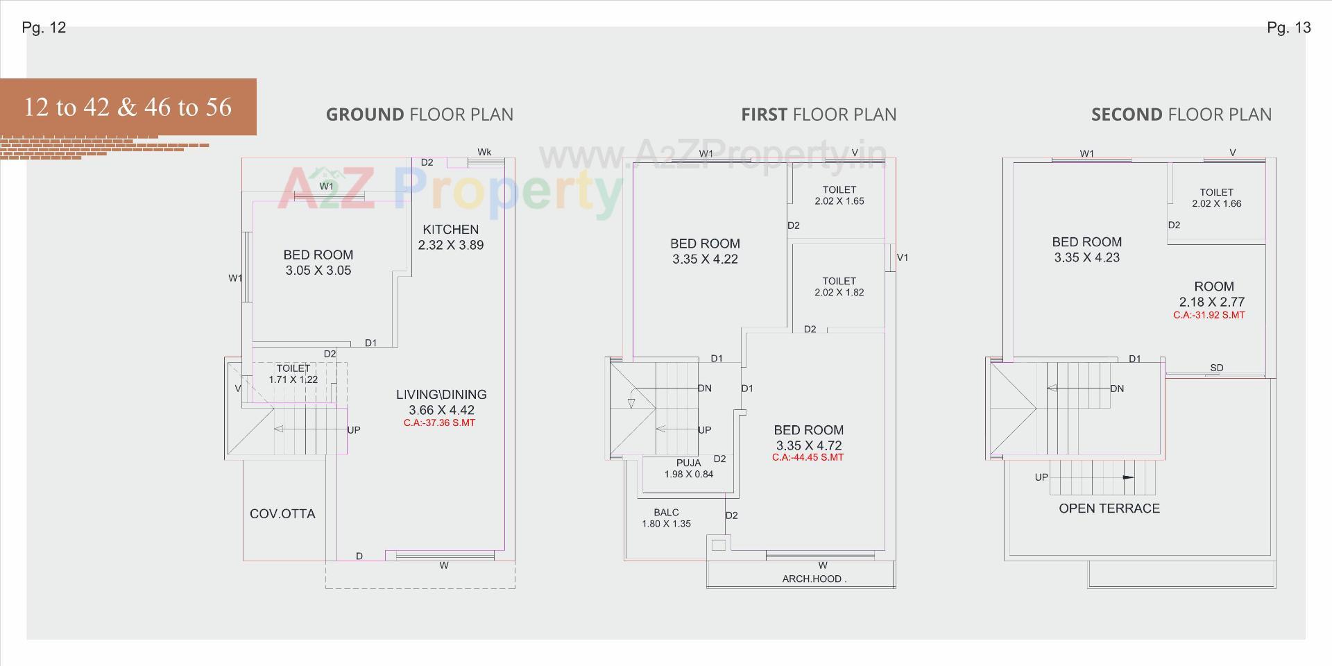 Layout of real estate project Parkfields located at Tarsali, Vadodara, Gujarat