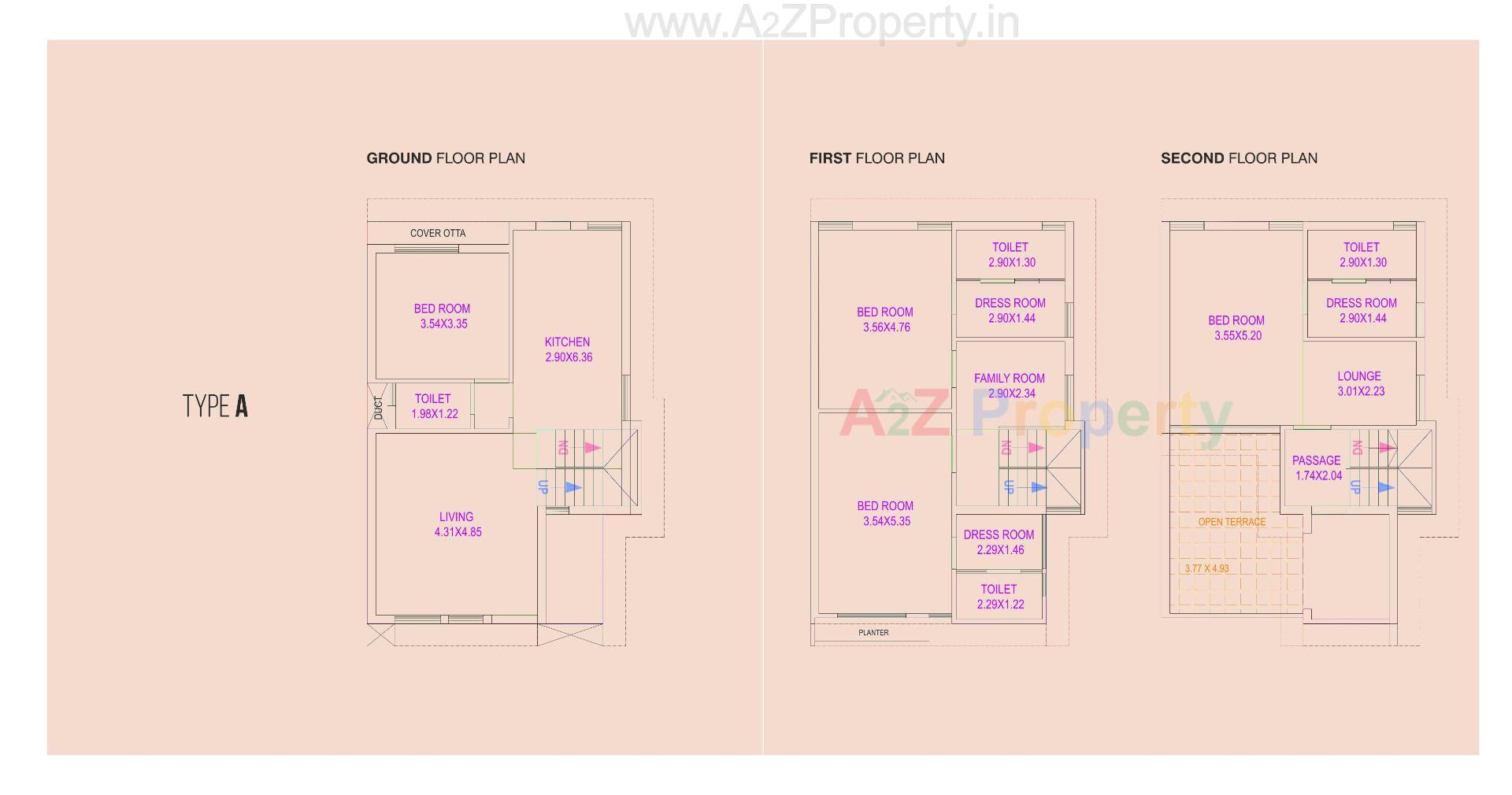 Layout of real estate project Parkluxe located at Khatamba, Vadodara, Gujarat