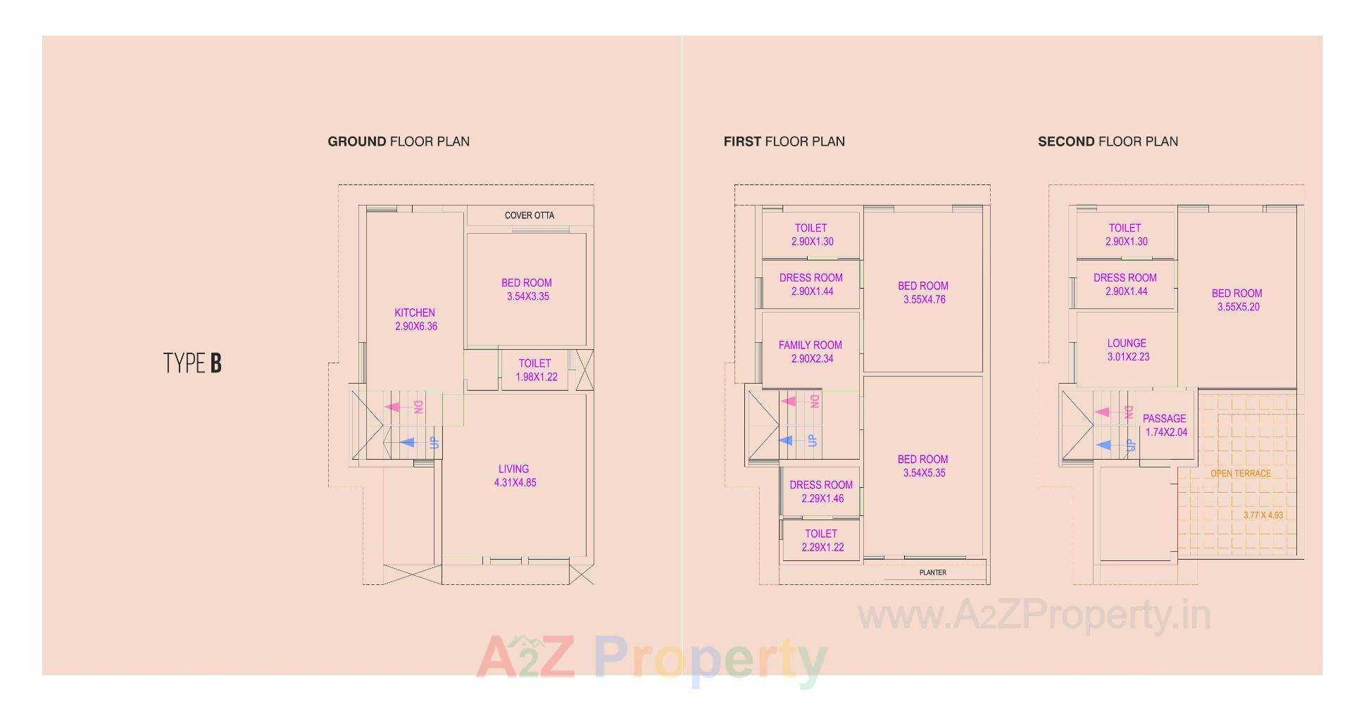 Layout of real estate project Parkluxe located at Khatamba, Vadodara, Gujarat