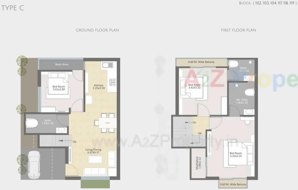Layout of real estate project Parkplush located at Khatmba, Vadodara, Gujarat