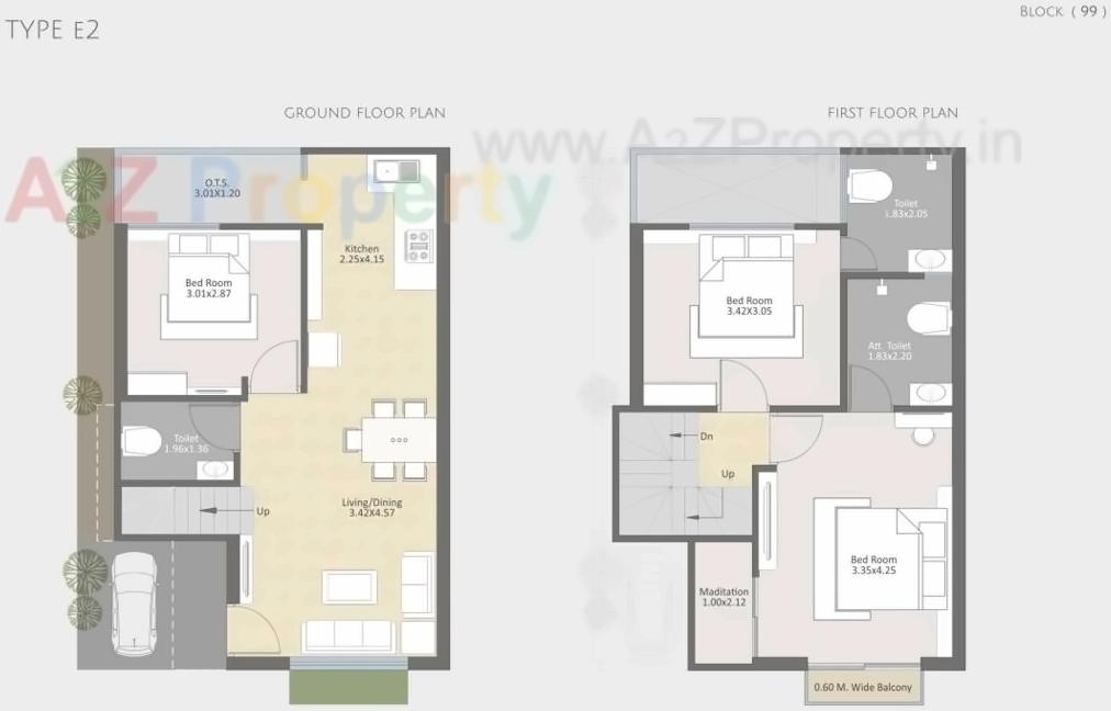 Layout of real estate project Parkplush located at Khatmba, Vadodara, Gujarat