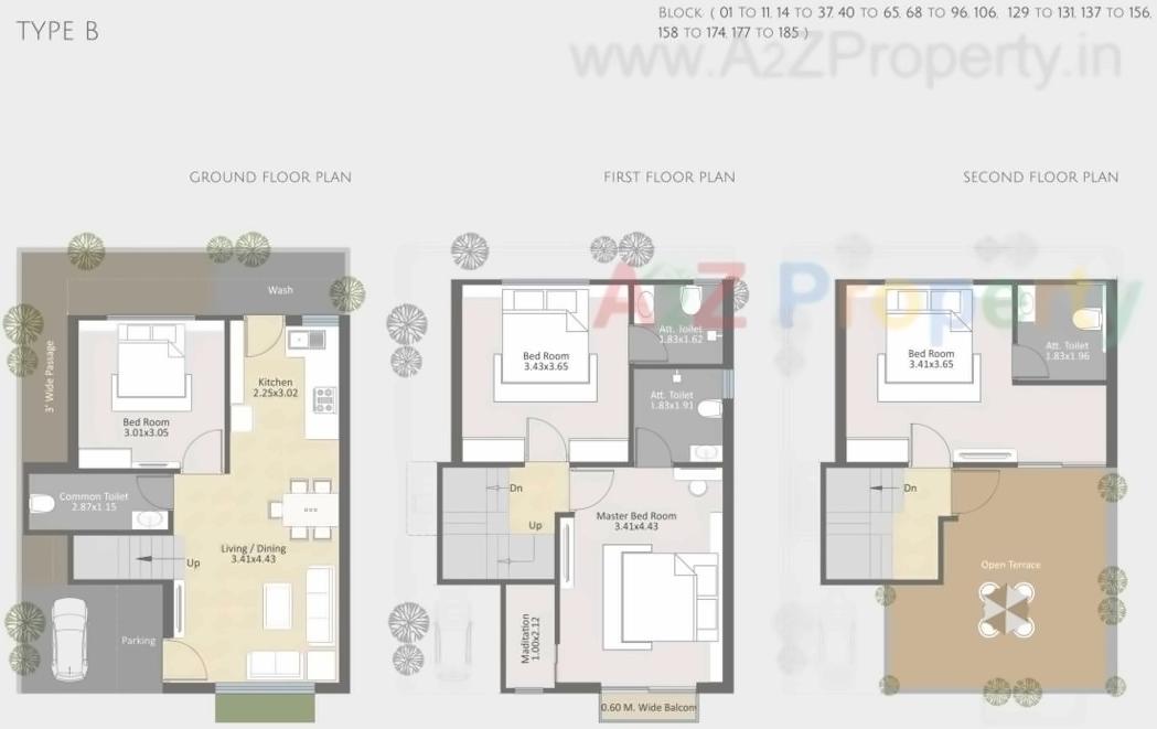 Layout of real estate project Parkplush located at Khatmba, Vadodara, Gujarat